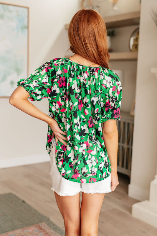 Wild & Bright Floral Top