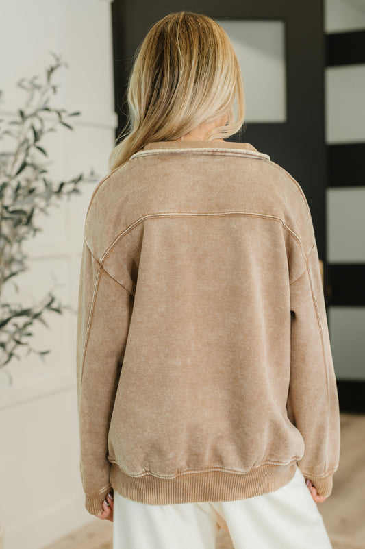 You Should Know Half-Zip Pullover | Deep Camel
