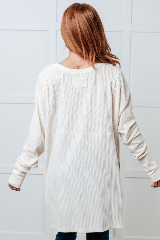 You're Too Kind Waffle Knit Top