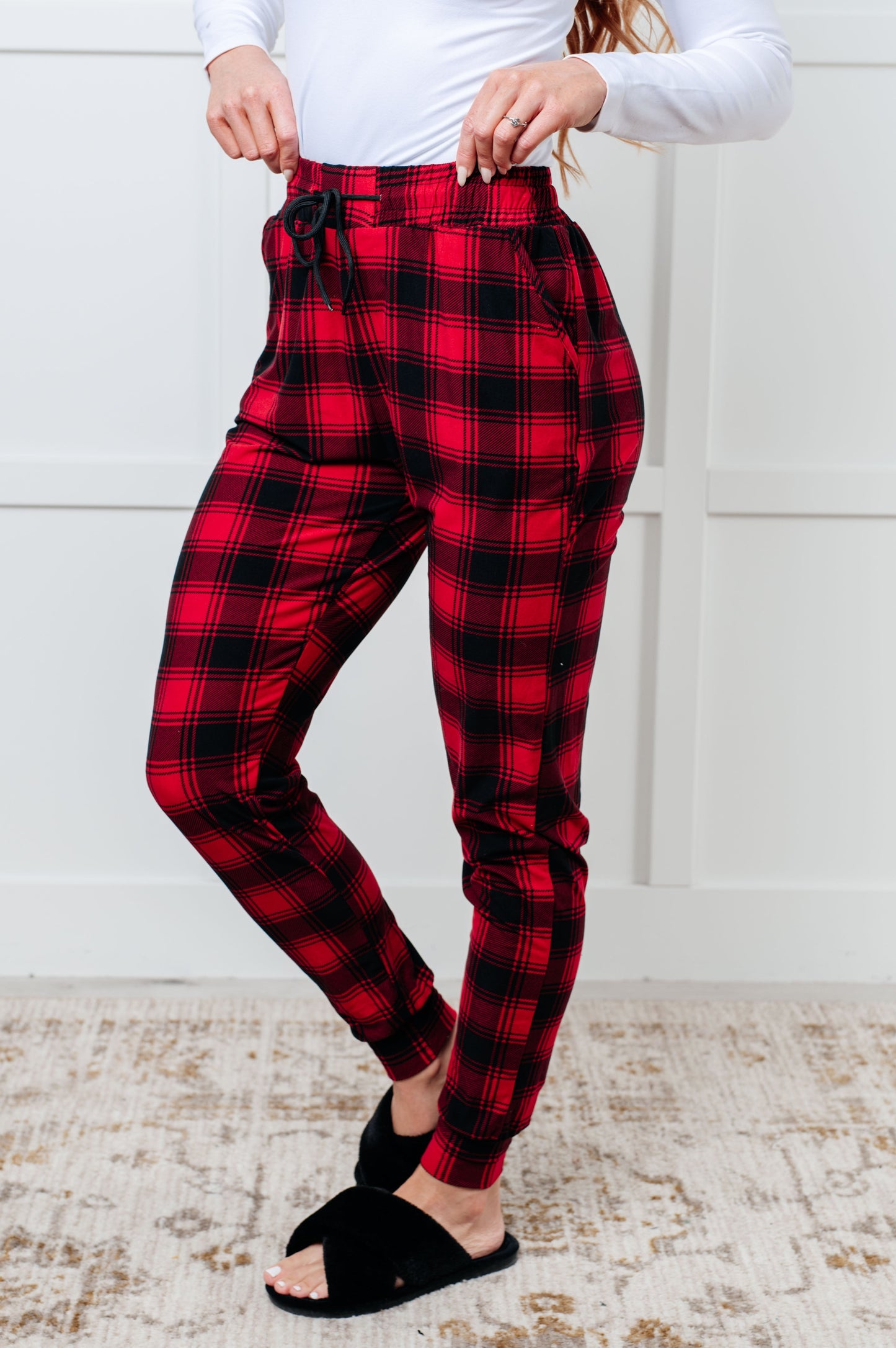 Your New Favorite Joggers | Red Plaid