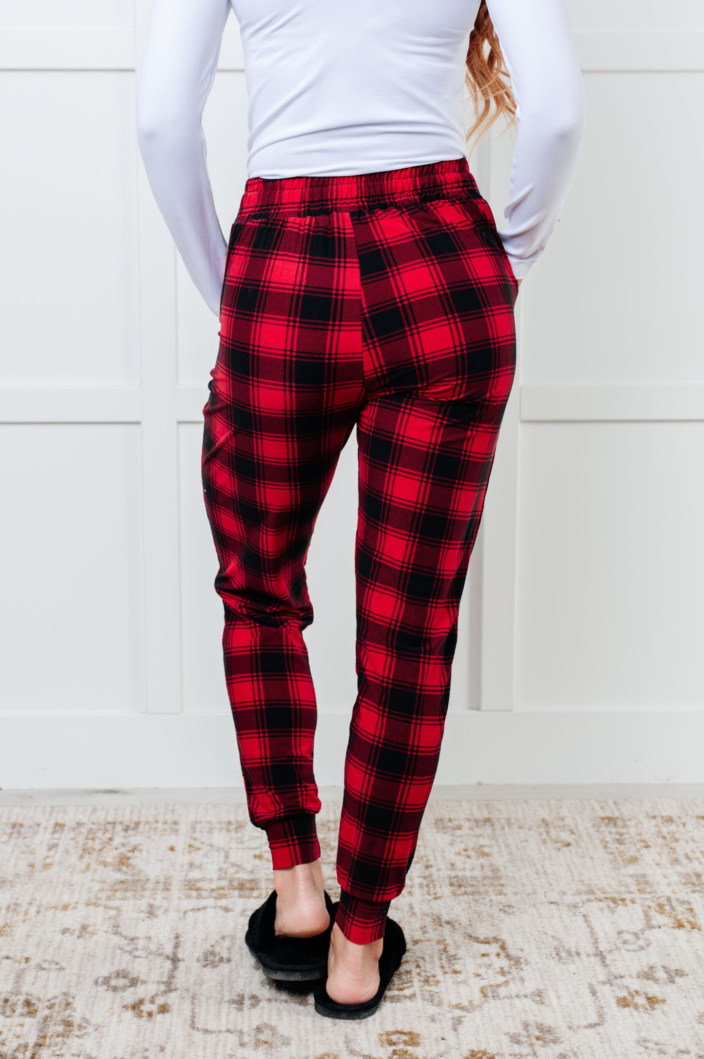 Your New Favorite Joggers | Red Plaid