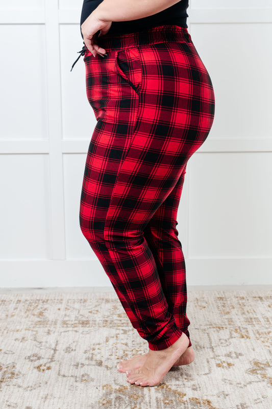 Your New Favorite Joggers | Red Plaid