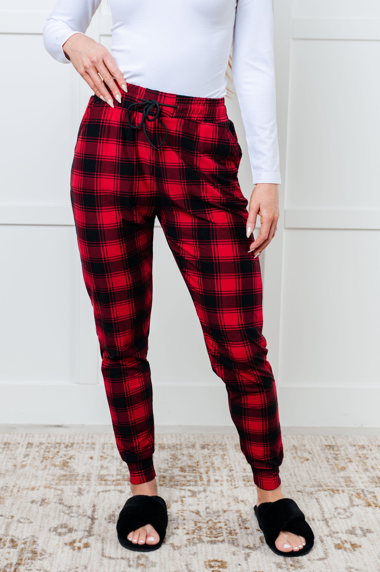 Your New Favorite Joggers | Red Plaid