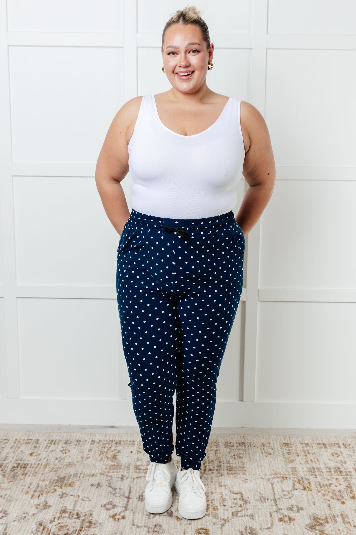 Your New Favorite Joggers | White Polka Dot