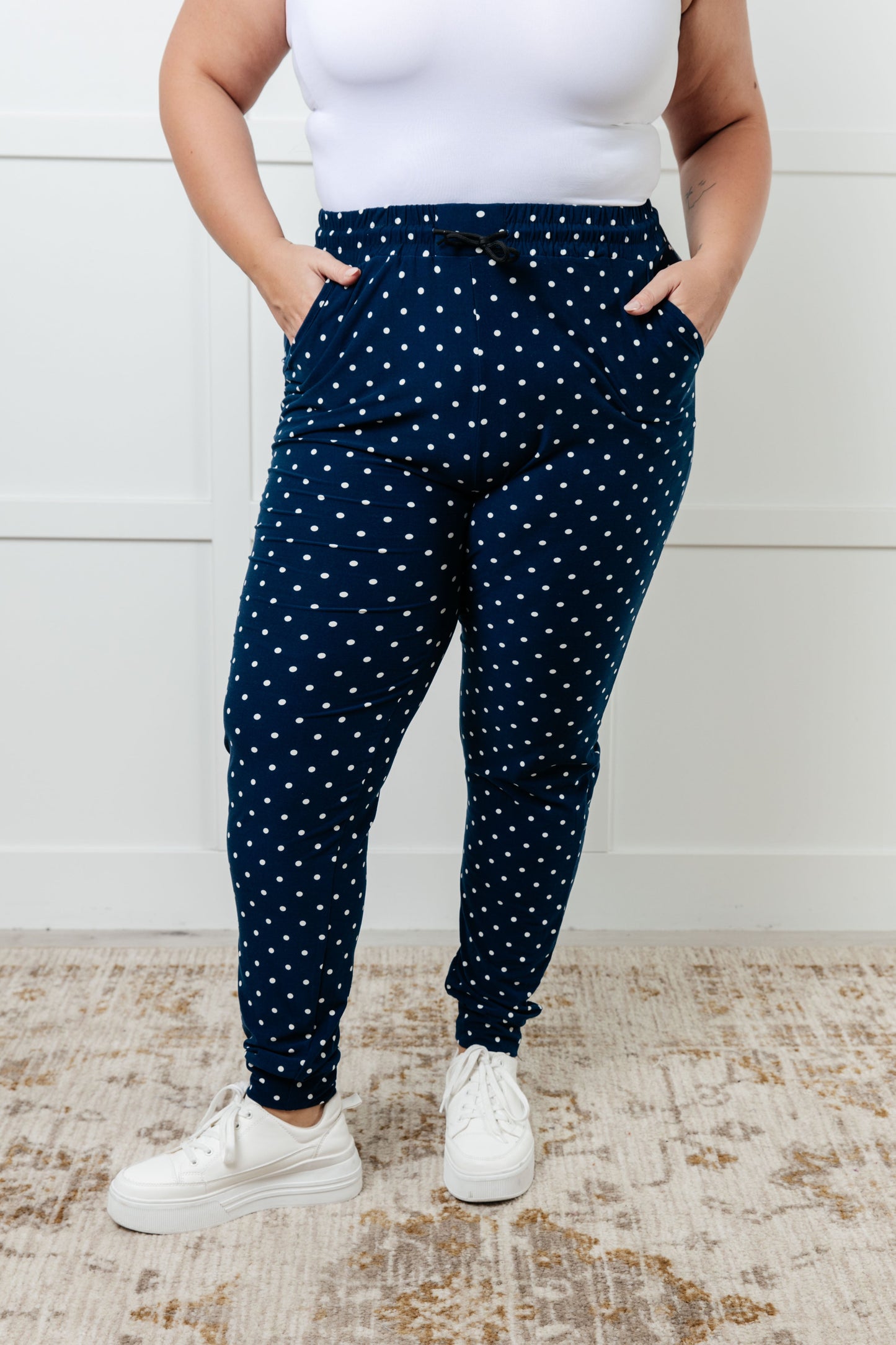 Your New Favorite Joggers | White Polka Dot