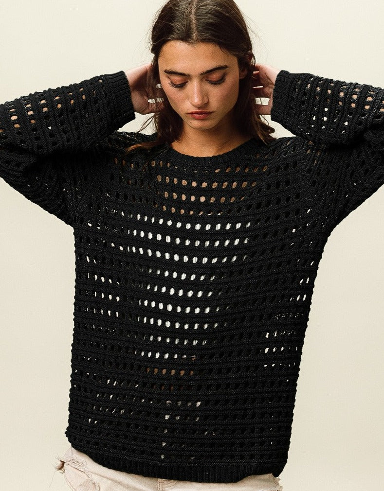 Openwork Knit Cover-Up