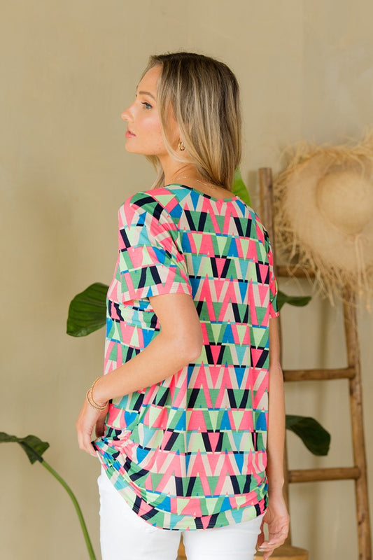 Azalea Geometric Top