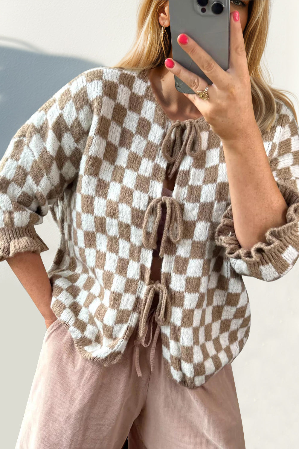 Abigail Checkered Cardigan | Multiple Colors