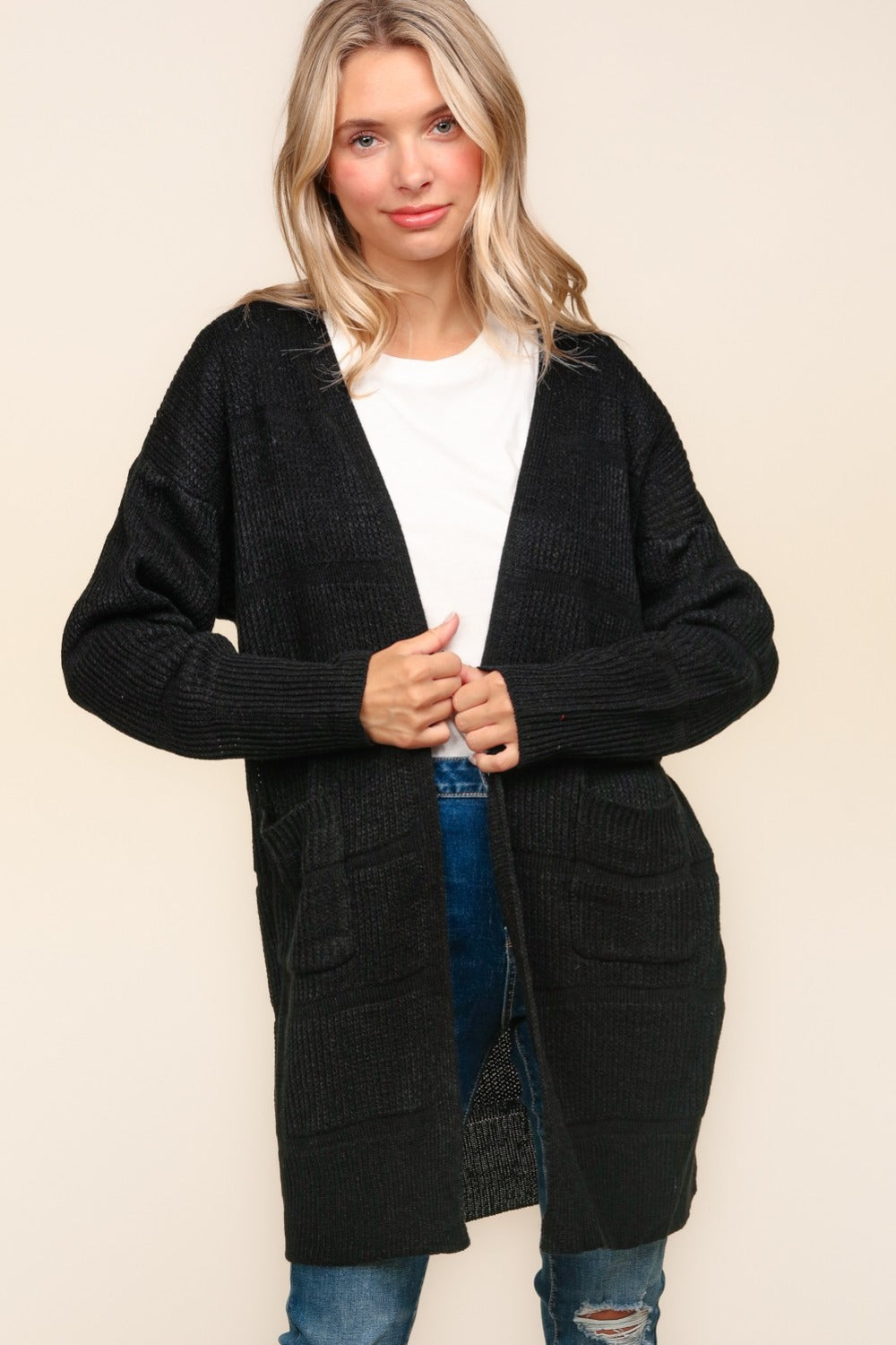 Melanie Open Front Cardigan