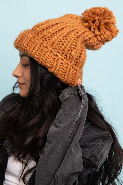 Chunky Cable Knit Beanie