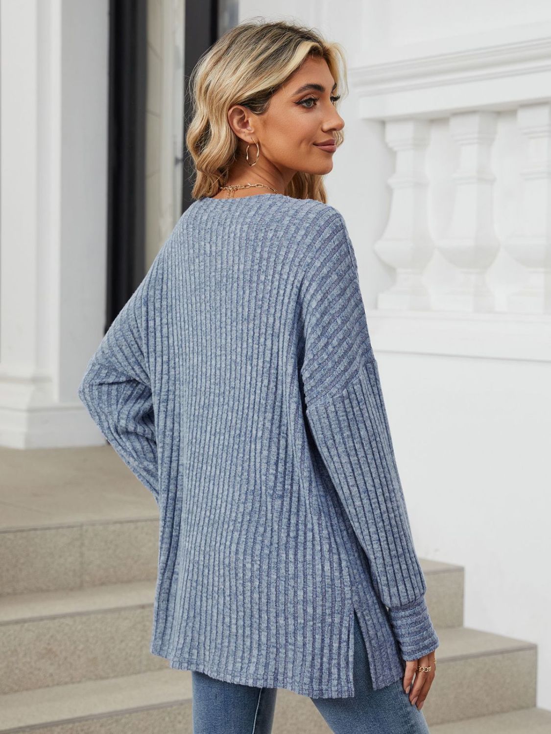 Arlet Ribbed  Long Sleeve Top