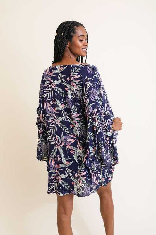 Tropical Leaves Kimono