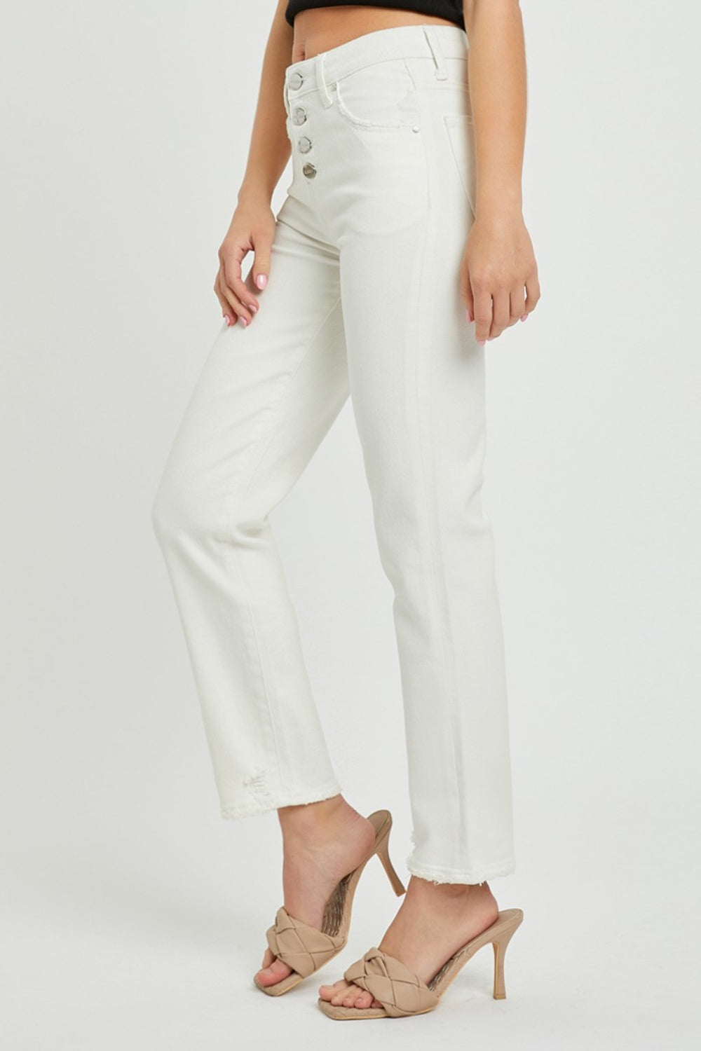 Adelyn Mid-Rise Tummy Control Straight Jeans | Risen