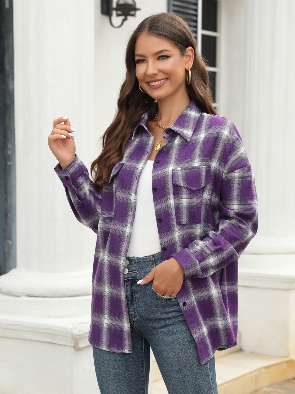 Catalina Plaid Pocketed Top | Multiple Colors