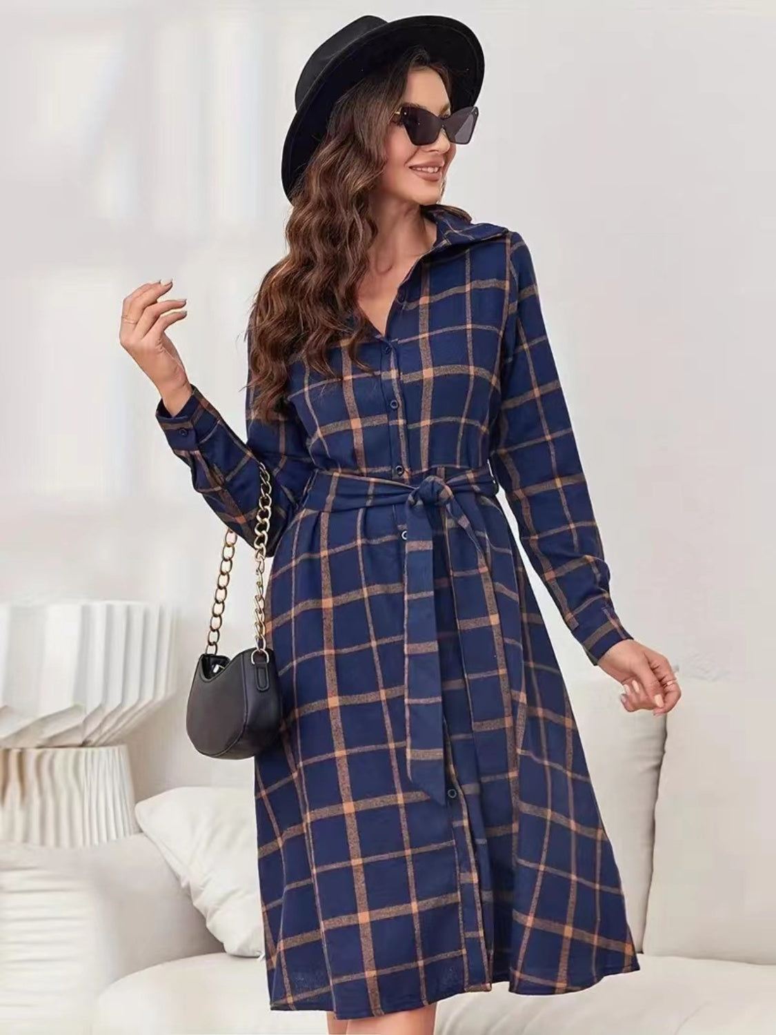 Mabel Plaid Dress