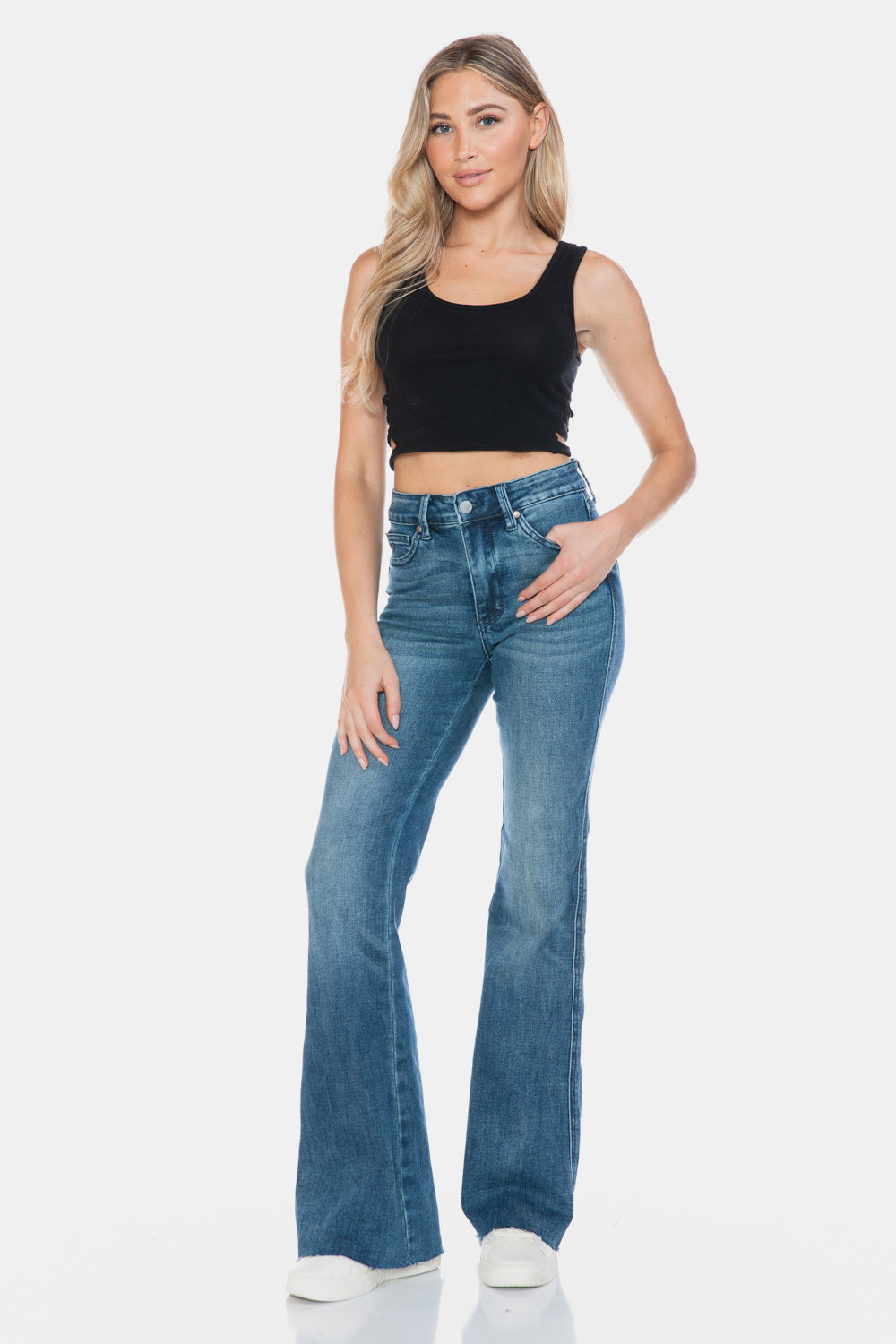 Zoey Tummy Control Flare Jeans | Judy Blue