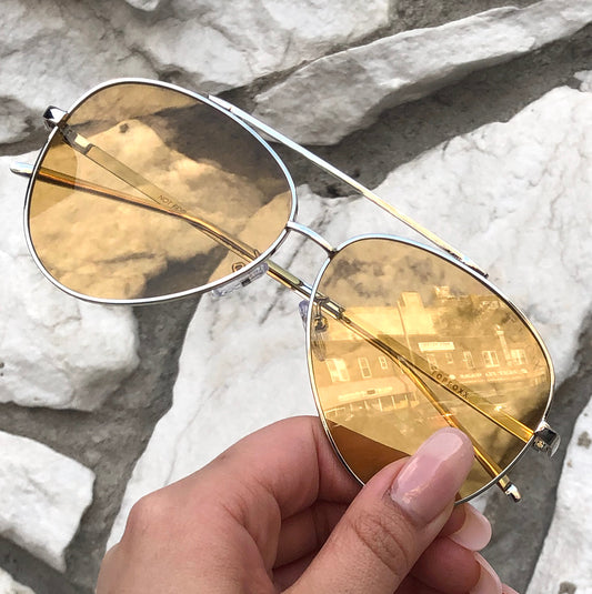 Amelia Sunglasses | Golden Yellow