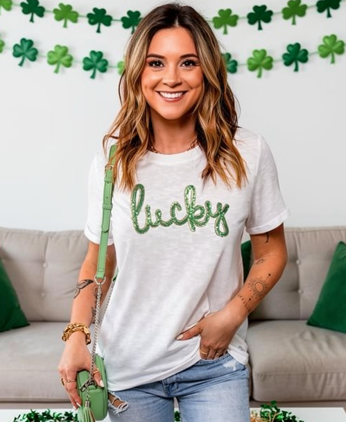 Lucky St. Patricks Day Graphic Tee