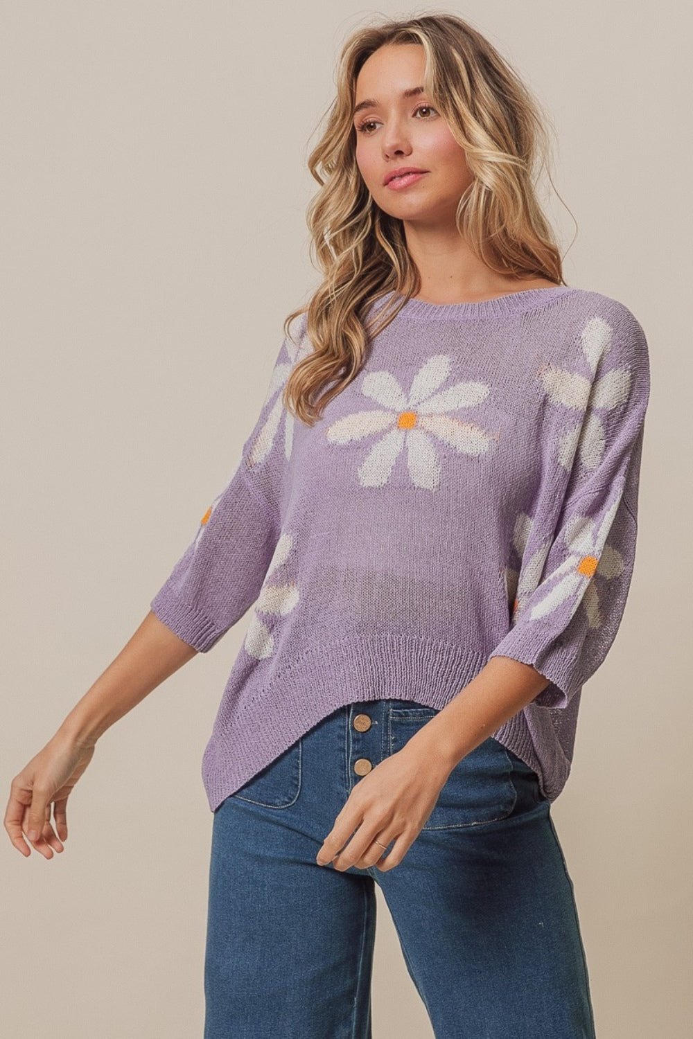 Daisy Floral Sweater