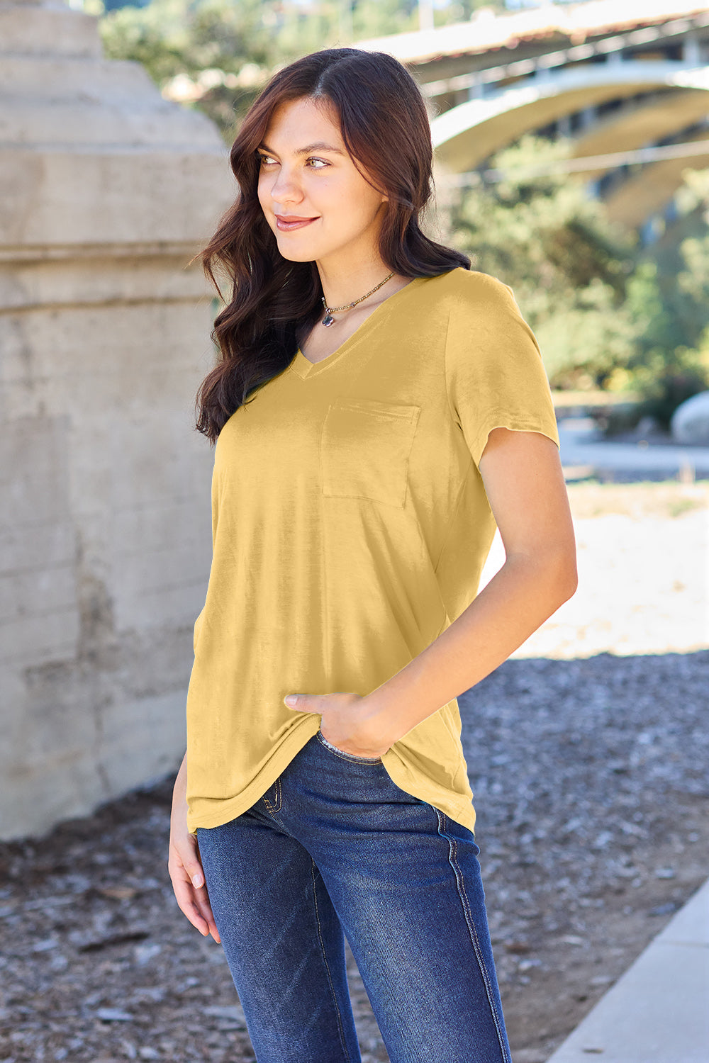 Bamboo V-Neck Top | Multiple Colors