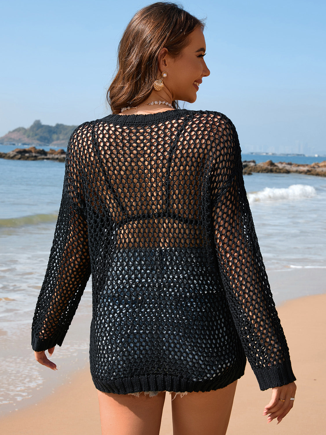 Openwork Swim Cover-Up Top | Multiple Colors