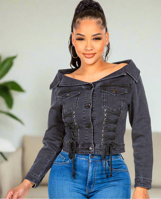 Esperanza Off-Shoulder Denim Top