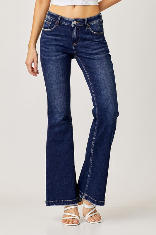 Linda Low-Rise Flare Jeans | Risen