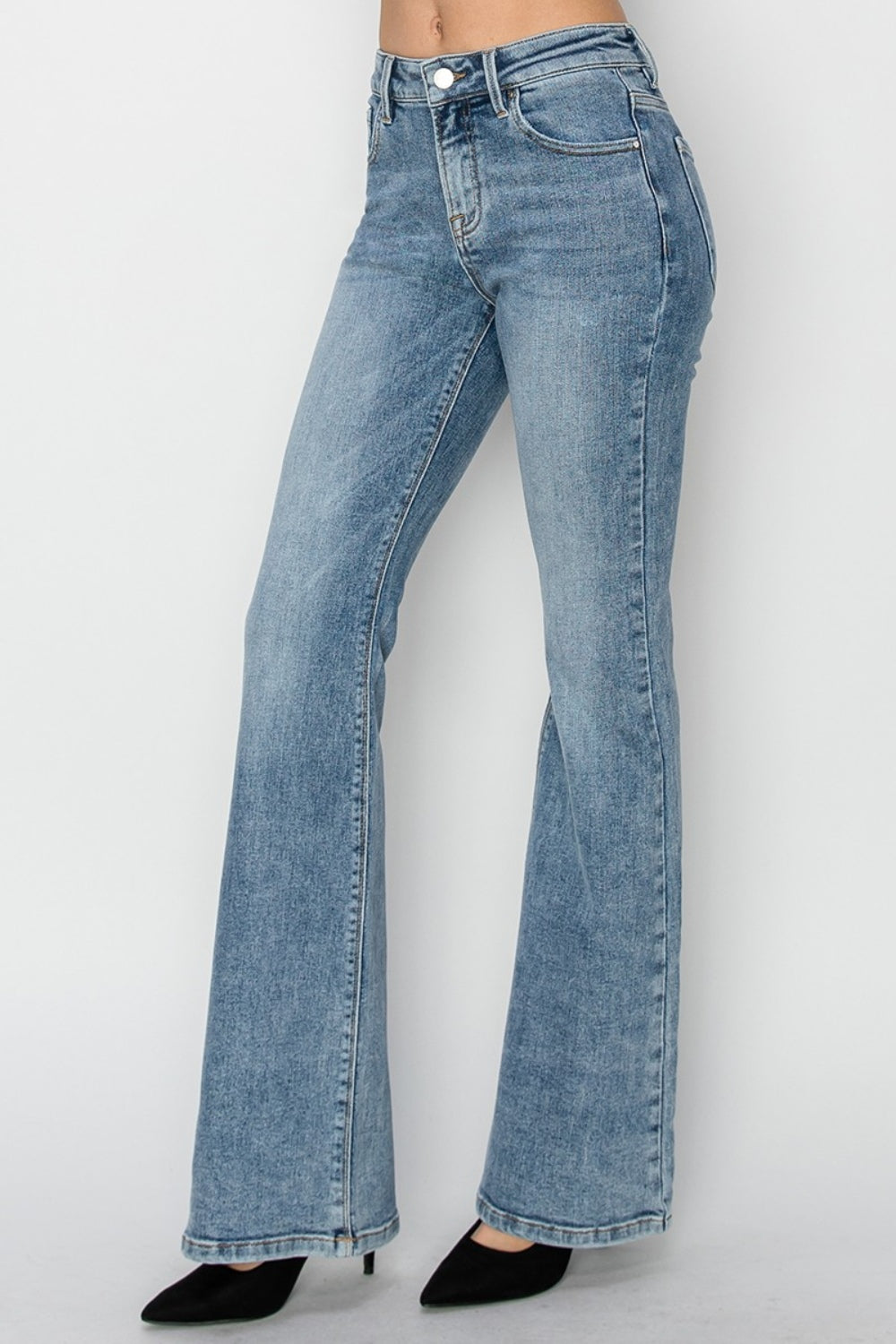 Avayah Mid-Rise Bootcut Jeans | Risen