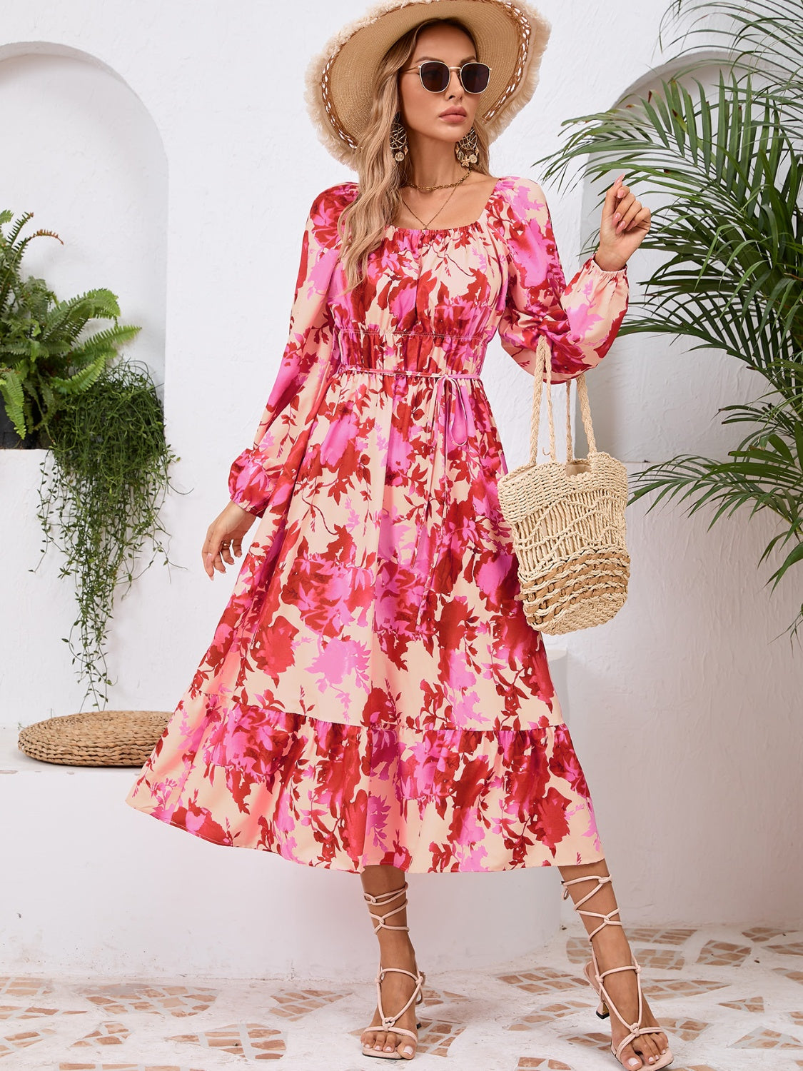 Kiara Floral Midi Dress | Multiple Colors