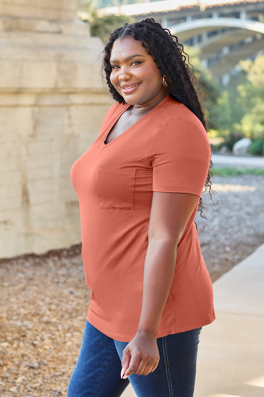 Bamboo V-Neck Top | Multiple Colors