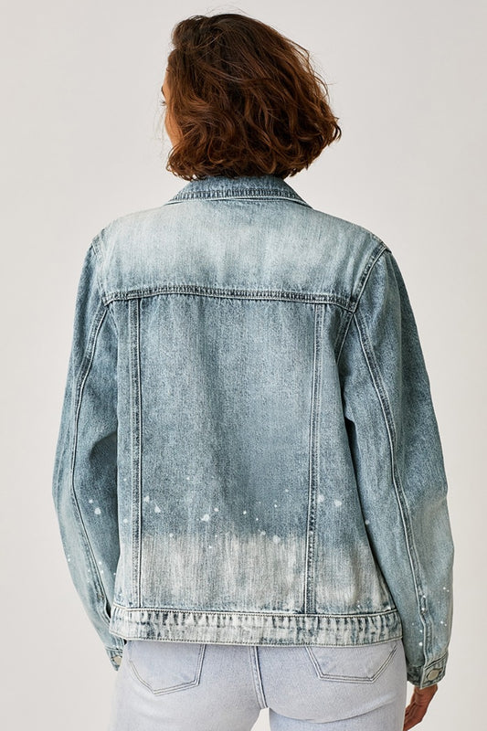 Brooklyn Ombre Washed Denim Jacket | Risen