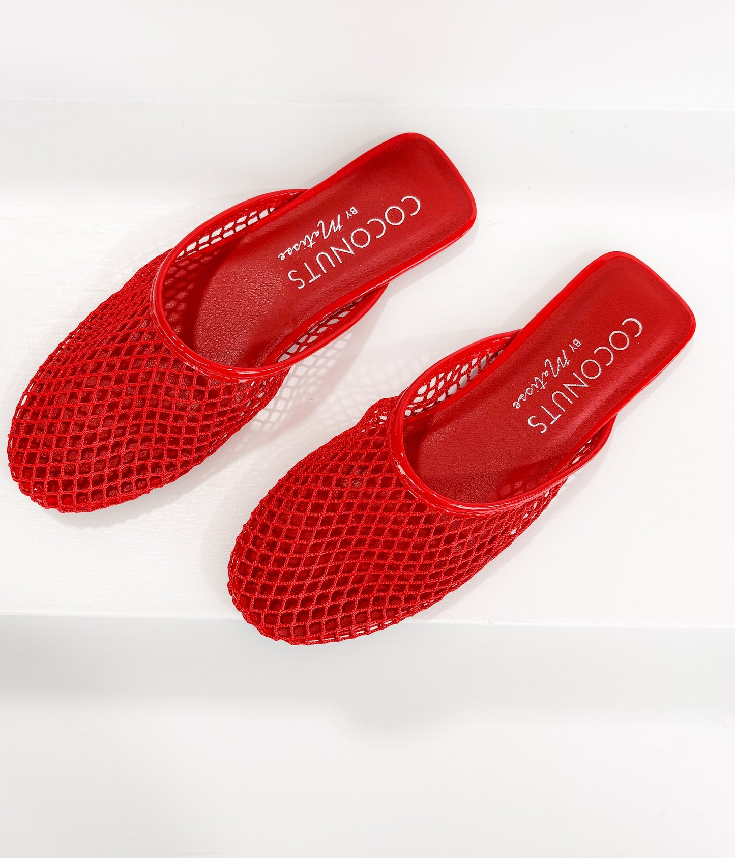 Brooklyn Flat Mules | Red