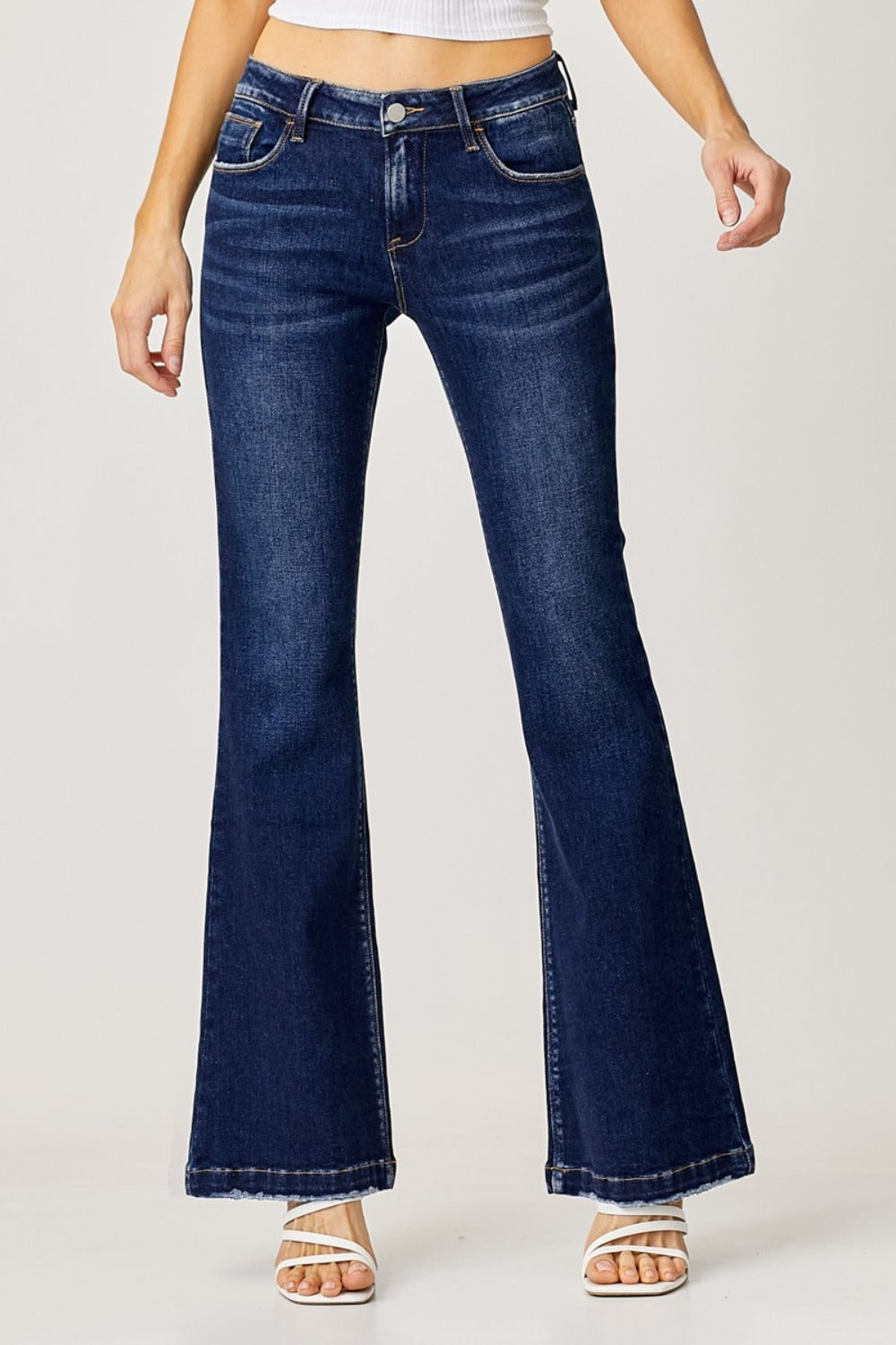 Linda Low-Rise Flare Jeans | Risen