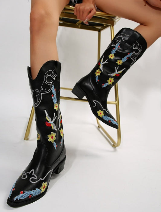 Layne Embroidered Boots