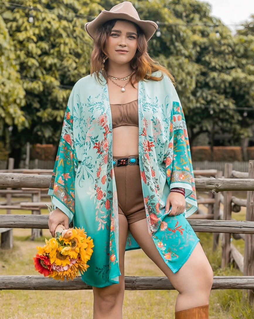 Aviana Open Front Cover-Up | Curvy