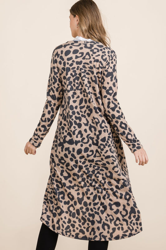 Leopard Longline Cardigan