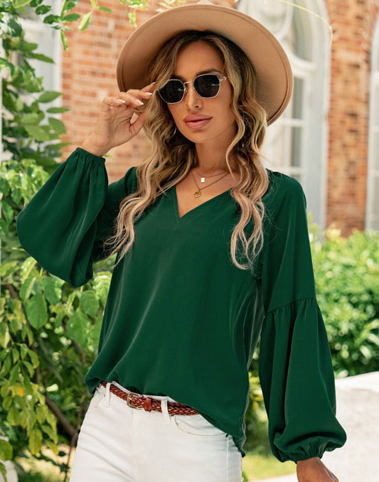 Noor Balloon Sleeve Blouse