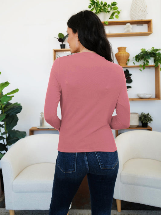 Promise Ruched Long Sleeve Top | Multiple Colors