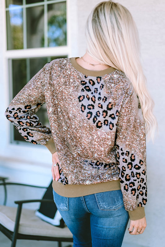 Leopard Bleached Top