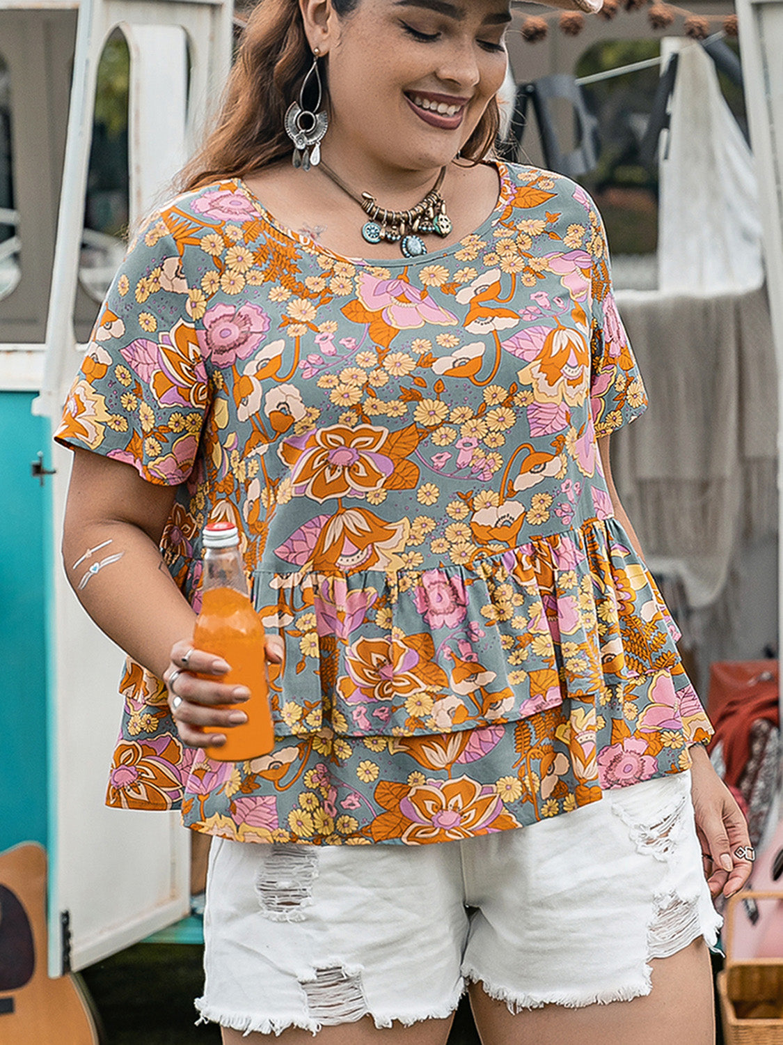 Colette Layered Blouse | Curvy