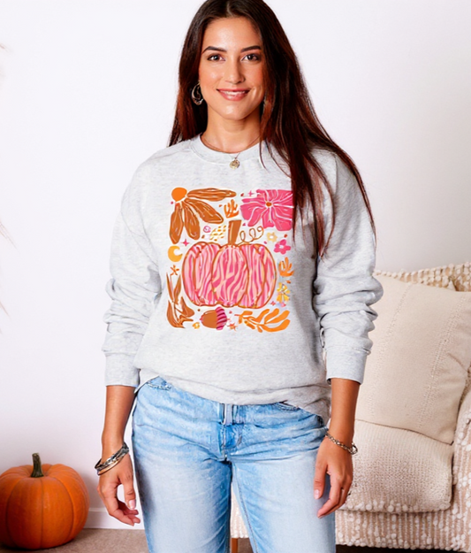 Pumpkin Boho Sweatshirt
