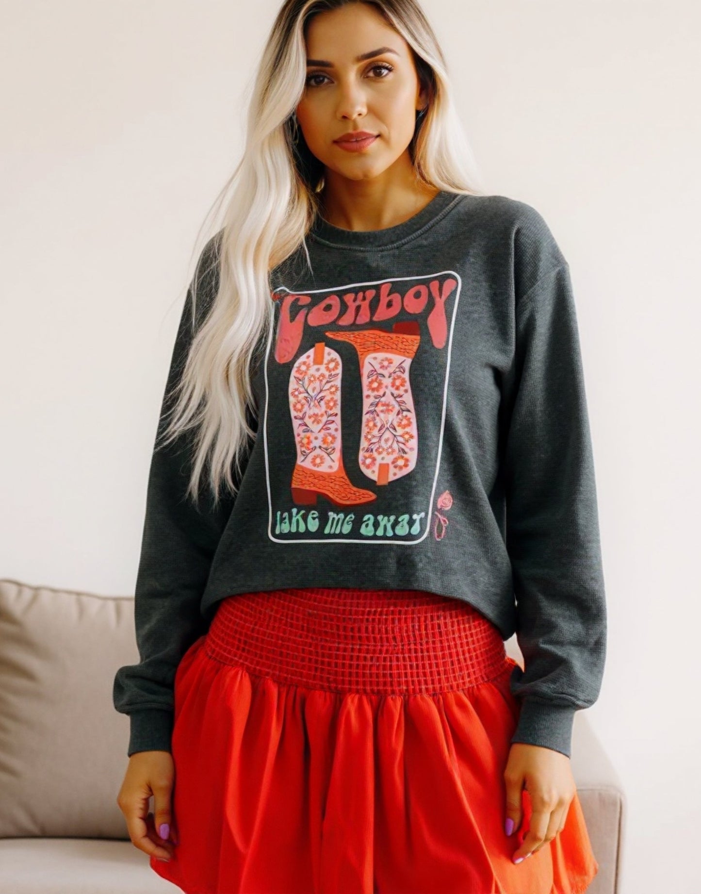 Cowboy Queen Graphic Sweatshirt