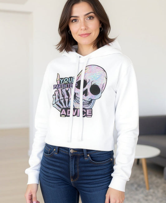 F*ck Your Parenting Advice Cropped Hoodie