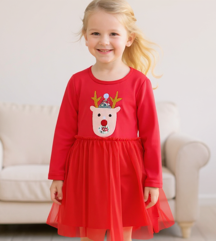 Reindeer Tulle Dress | Kid's