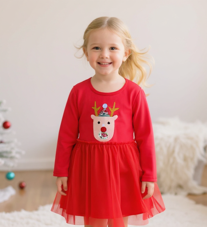 Reindeer Tulle Dress | Kid's