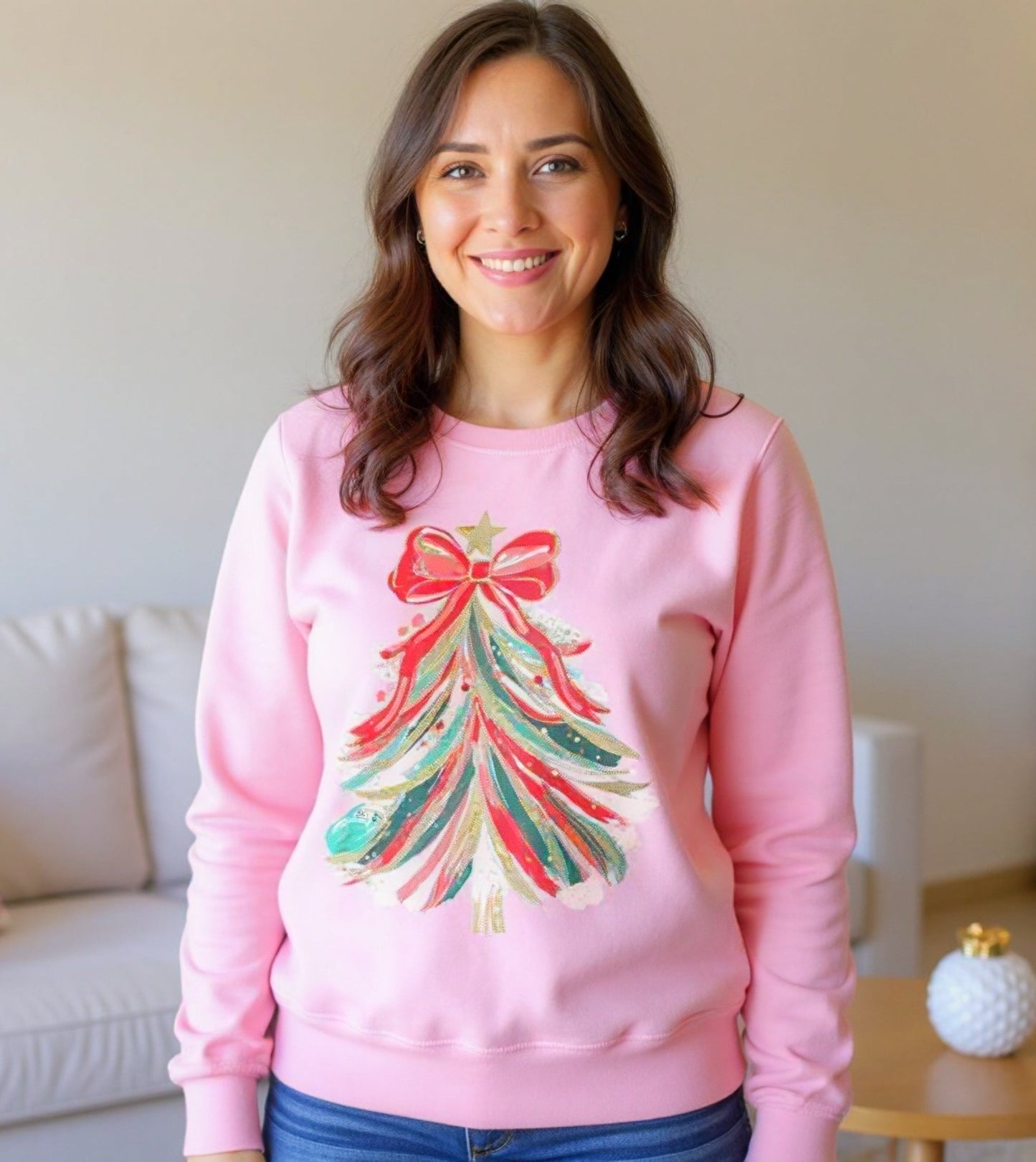 Painted Christmas Tree Graphic Tee or Sweatshirt