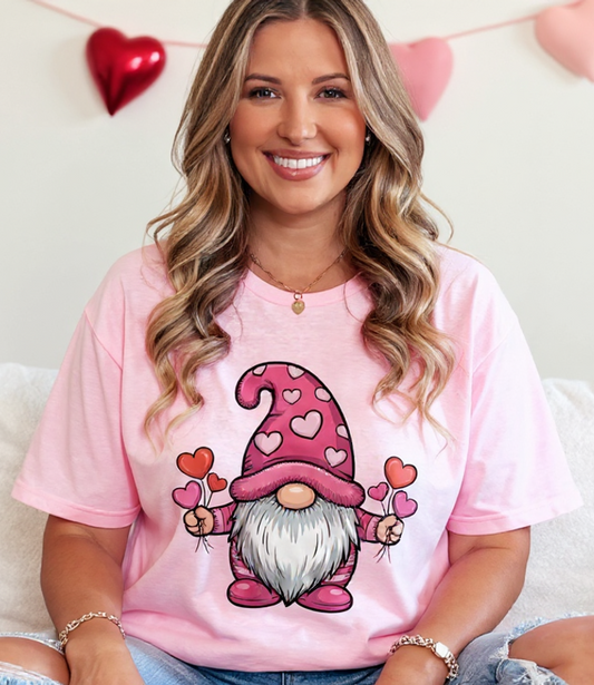 Valentine Gnome Graphic Tee or Sweatshirt