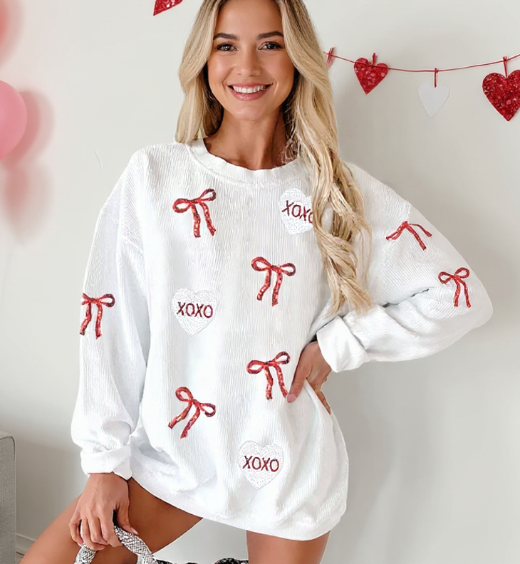 Love Valentine Oversized Sweatshirt