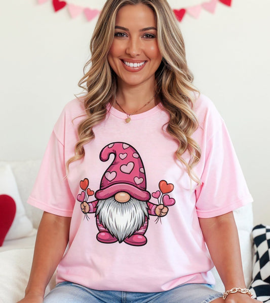 Valentine Gnome Graphic Tee or Sweatshirt
