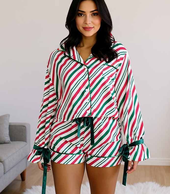 Serenity Striped Pajama Set